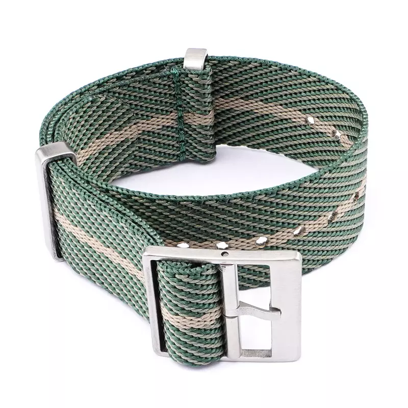 The Flat Woven Strap, Green Woven
